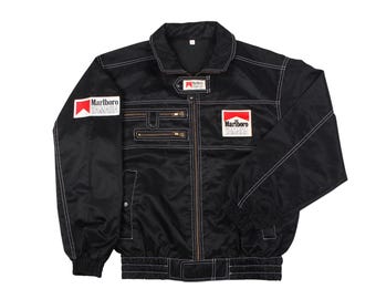 Vintage Marlboro Yamaha Racing-windjack uit de jaren 90 Motorsport