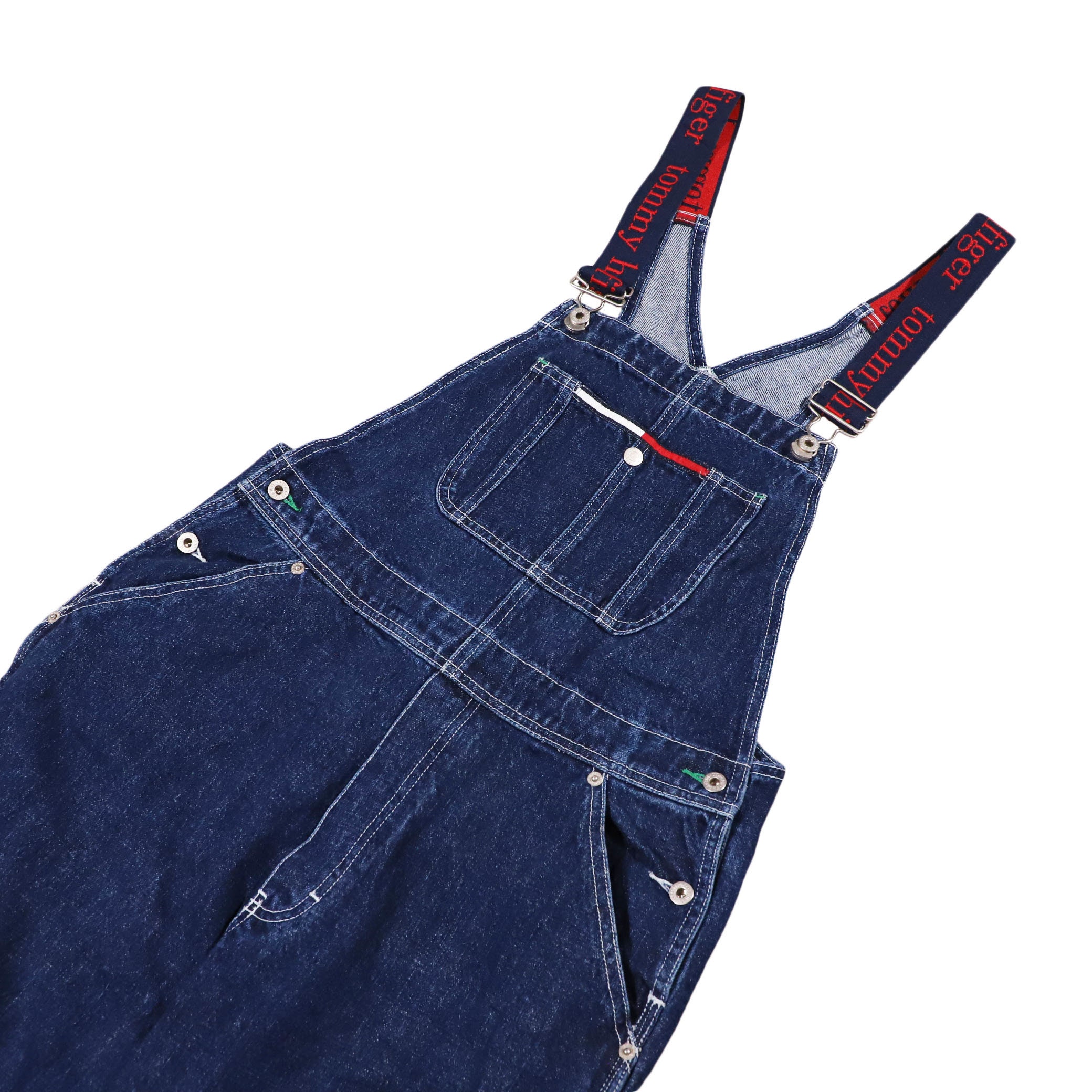 ballena Violín Ya que Vintage Tommy Hilfiger Overalls Size L Hip Hop 90's - Etsy