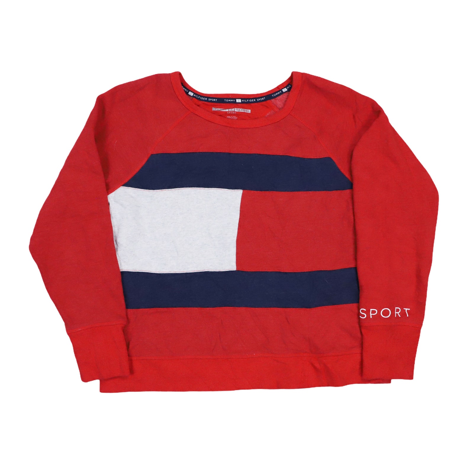 Tommy Hilfiger Big Flag Logo Sweater Sweatshirt Crewnecks Size | Etsy
