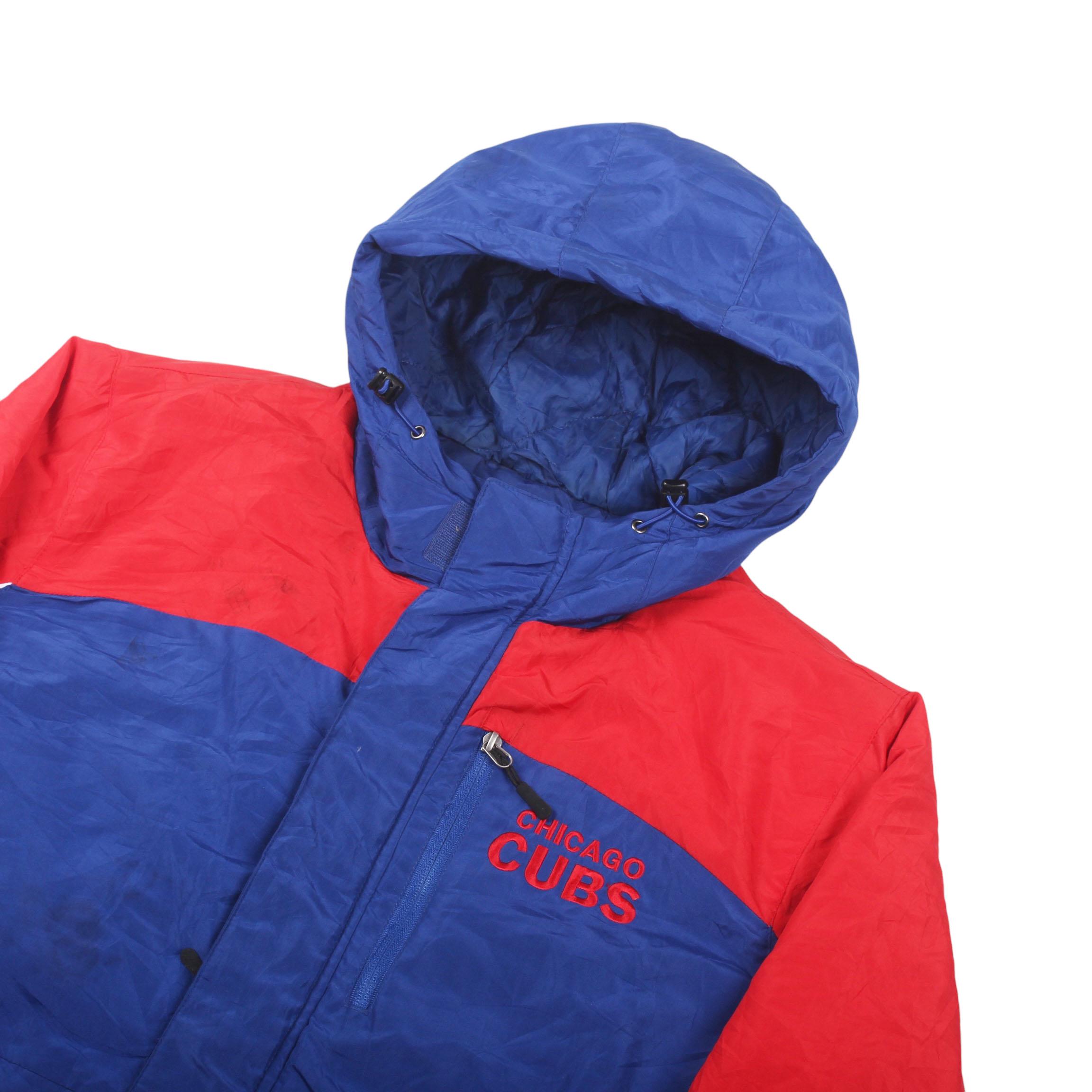ヴィンテージ シカゴ カブス ジャケット メンズ フード付き パファー