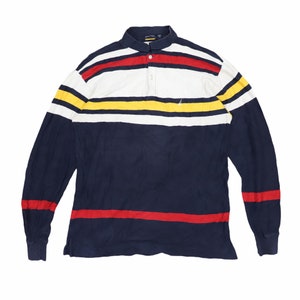 Vintage NAUTICA striped Polos shirt size M