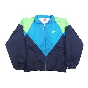 Veste coupe-vent Nike, vintage des années 90, veste en nylon, coupe-vent vintage, coupe-vent des années 90, année 2000, vintage Nike, taille S