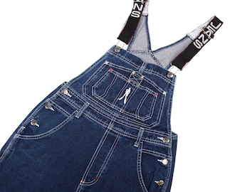 Peto vaquero holgado vintage FUBU de los 90, estilo streetwear.