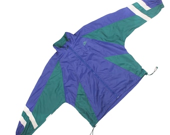 Vintage Nike Windbreaker Jacket 90s Y2K Colorblock Retro Streetwear Track Zip Up
