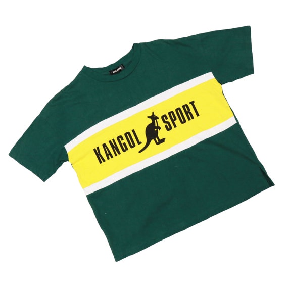 Kangol crop t shirt / vintage 90s crop tops