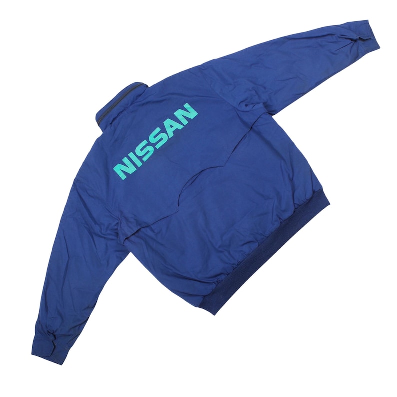 Vintage Nissan Work Jacket Blue 90s Automotive Dealer Racing Workwear ...