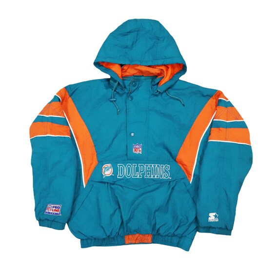 Vintage 90s Starter Jacket Miami Dolphins NFL Team