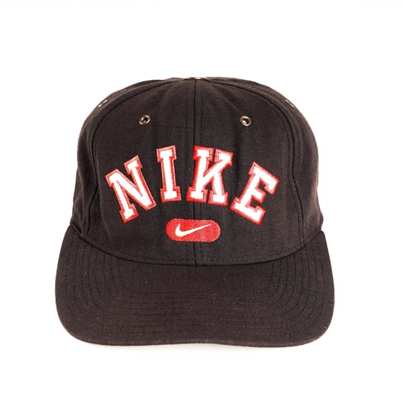 Vintage Nike Big Swoosh Cap Hat Snapback 90's -  Israel