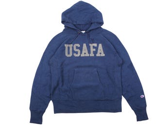 Champion Reverse Weave Moma Hoodie Navy Blue Small Museum of