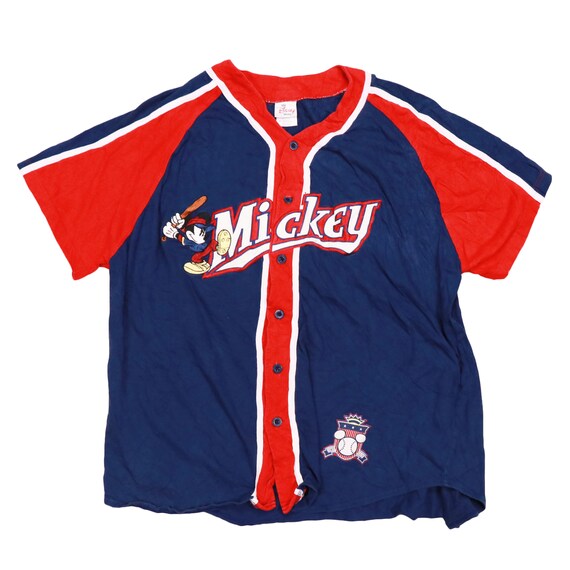 Vintage Mickey Mouse Baseball Jersey Shirt | Etsy