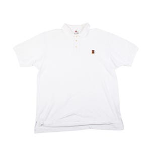 Vintage 90s Nike Court White Polo Shirt Size L
