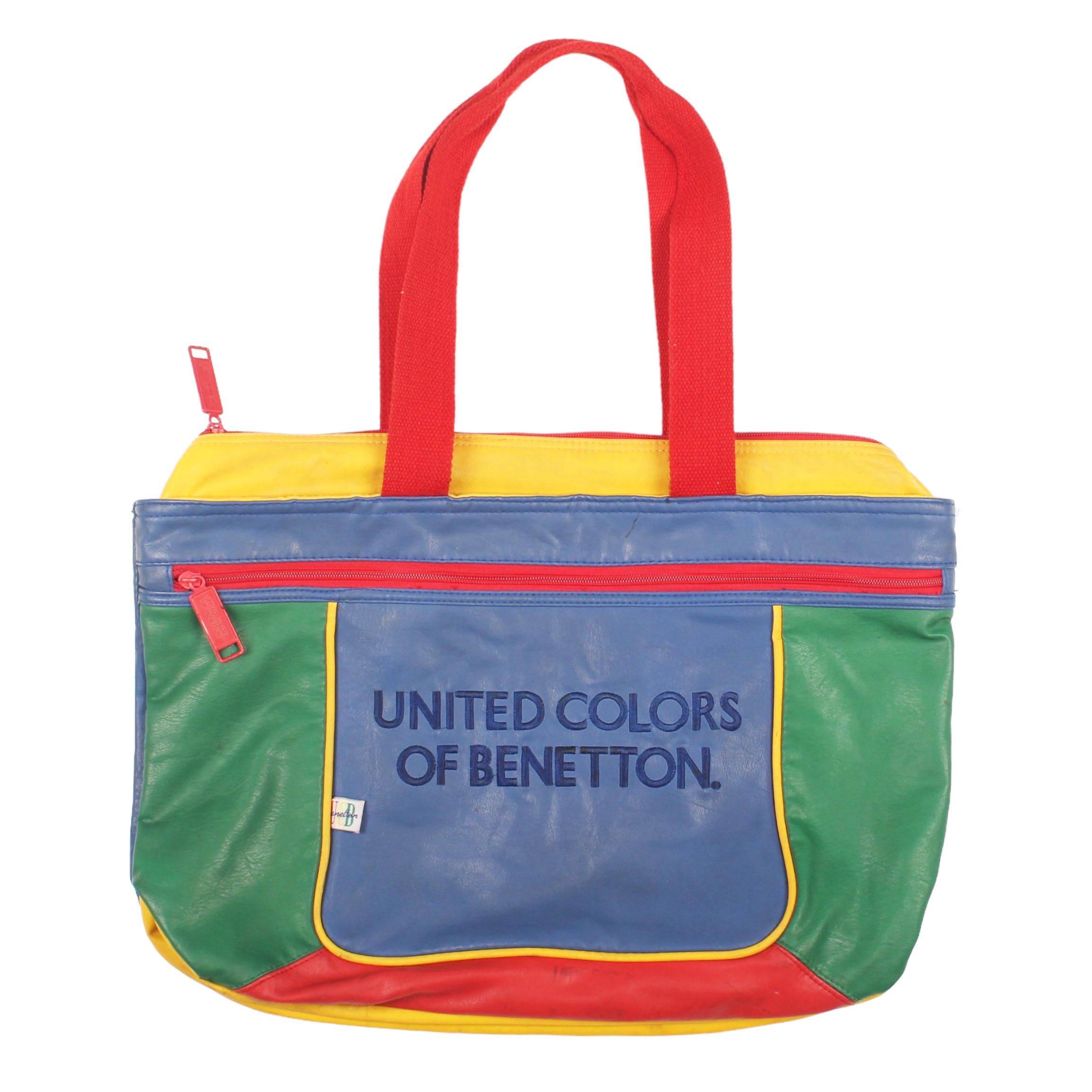 Vintage UNITED COLORS of BENETTON Multicolor Bag , 90's Vintage UNITED COLORS of BENETTON Multicolor Bag , 90's