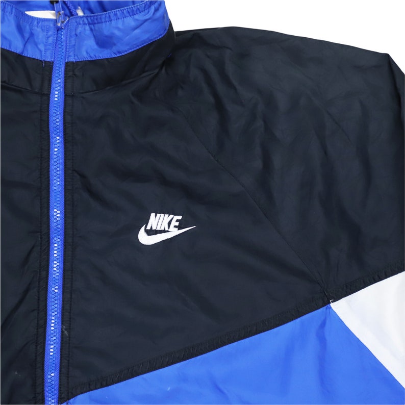 Vintage 90s Nike Mini Swoosh Logo Windbreaker Jacket Size XL - Etsy