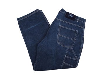 Pantalones vaqueros holgados vintage FUBU, estilo hip hop de los 90, ropa urbana Y2K.