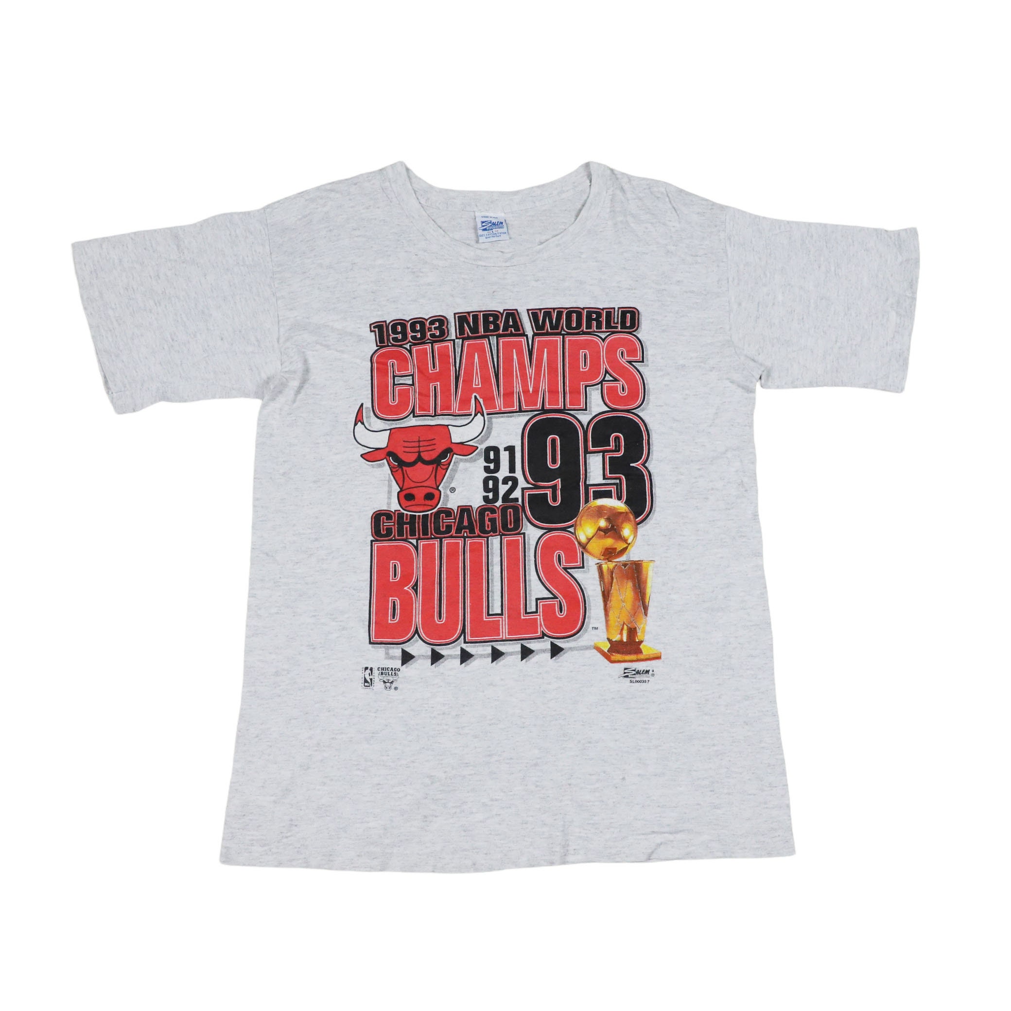 RetroRise1 Vintage Chicago Bulls Three Peat Competitor View T-Shirt Medium 1993 NBA 90s