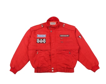 ヴィンテージ 日産スカイライン GT-R ジャケット：刺繍ロゴ、JDM