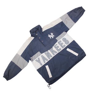 Vintage Adidas New York Yankees Pullover Windbreaker 90's