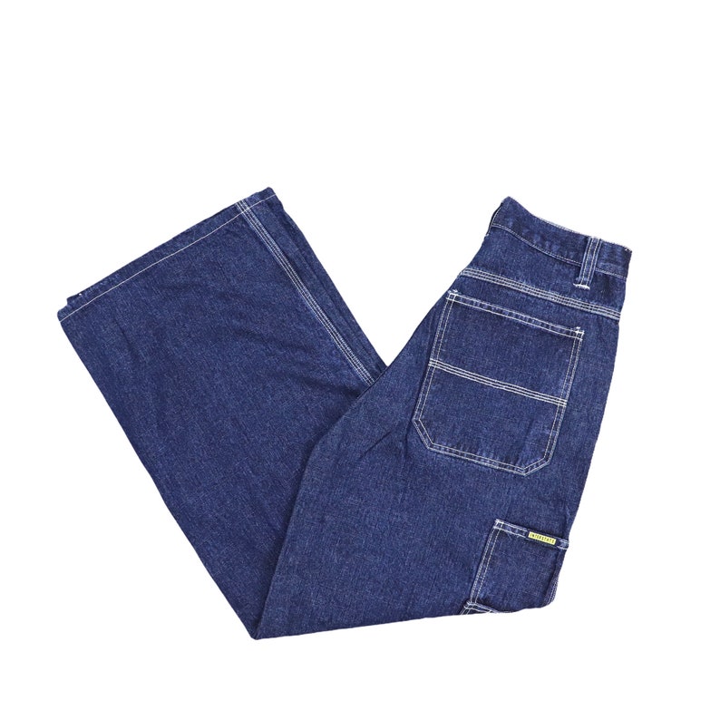 Vintage 90/'s IS Jeans Wide Leg Size 30 in Vtg Buggy Jeans Y2K Workwear Jeans 90/'s Hip Hop Jnco Style Jeans