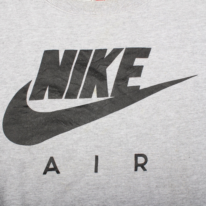 vintage nike top, 90s athletic wear, nike minimalist crewneck, retro nike clothing, usa sportswear vintage, nike air vintage sweatshirt