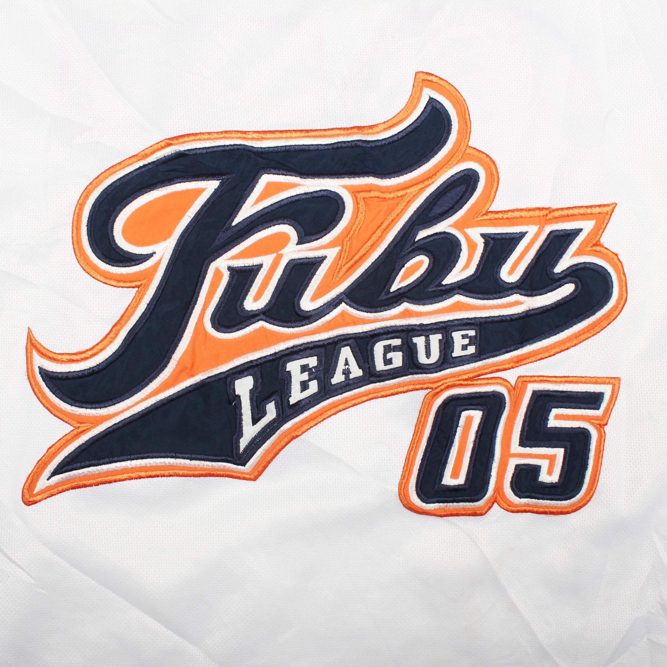 Maillot de baseball vintage FUBU homme XL blanc 05 script
