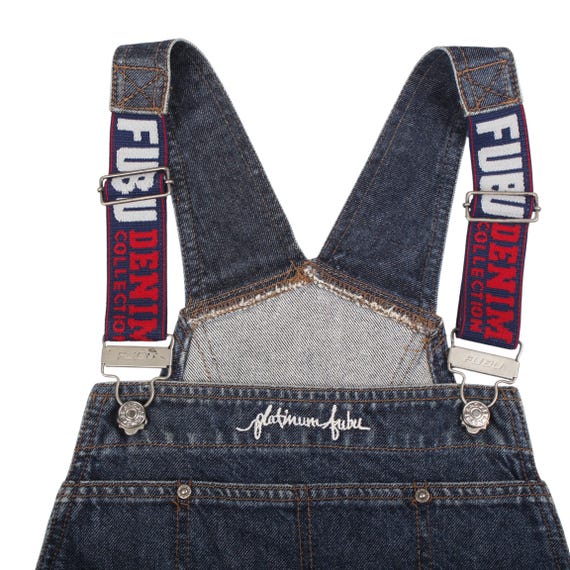 FUBU デニム バギー　HIPHOP Y2K 古着　south poll 90's FUBU Cargo Denim Jeans In Blue 36 / 90s フブ デニム