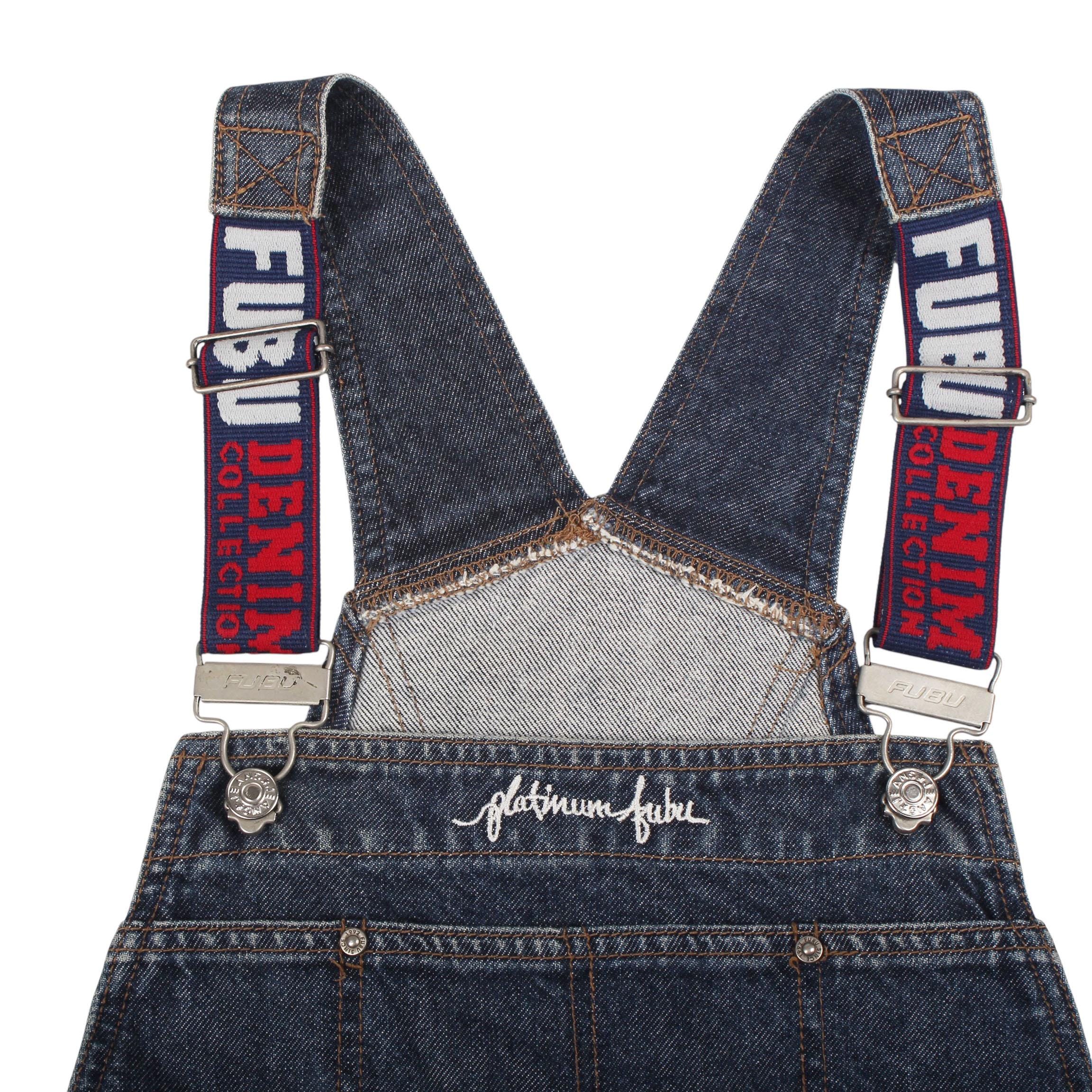 90s FUBU フブ　オーバーオール　極太 Vintage 90s FUBU Hip Hop Overalls: Baggy Y2K Denim