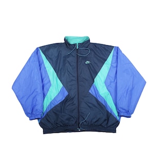 Veste coupe-vent Nike, vintage des années 90, veste en nylon, coupe-vent vintage, coupe-vent des années 90, an 2000, vintage Nike