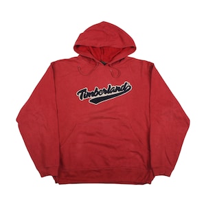 Vintage 90s Timberland Big Logo Pullover Hoodie Size L