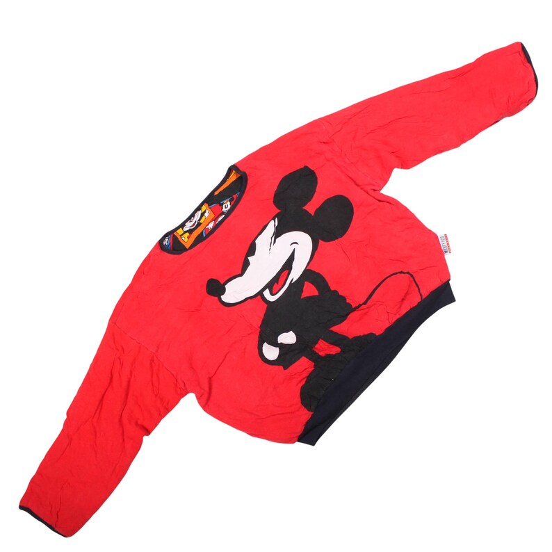 Comic book sweater, Bomber jacket men, Vintage outerwear unisex, Retro puffer coat, Streetwear hoodie, Urban outfitters style, Thrift store aesthetic, Used designer sweater, 90s skate apparel, College sports sweatshirt, Tokyo disneyland vintage, Retro theme park wear