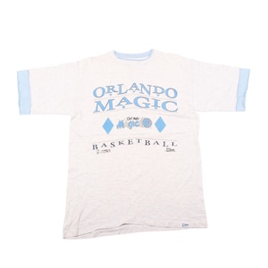 Vintage Orlando Magic T-Shirt 90s NBA Basketball Tee Blue Gray Streetwear L