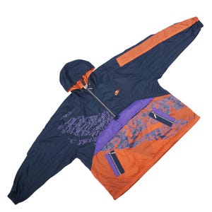 Vintage Nike Windbreaker Jacket 90s Retro Hip Hop Sport Track Top Zip-Up