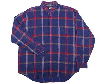 ヴィンテージ メンズ フランネルシャツ カジュアル ボタンアップ