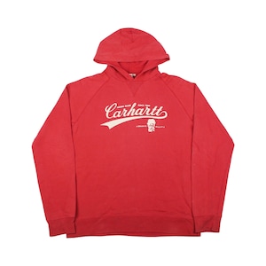 Vintage Carhartt Hoodie Pullover Sweatshirt Streetwear Retro Workwear 90s Y2K Size - XL