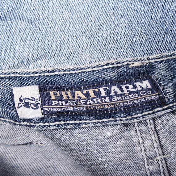 Vintage PHAT FARM Jeans  Size W 34 in  ,  Hip Hop… - image 6