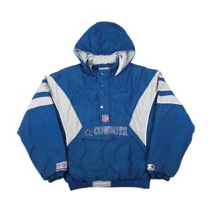 Vintage Dallas Cowboys Jacket 90s Starter NFL Pro Line Pullover Hoodie