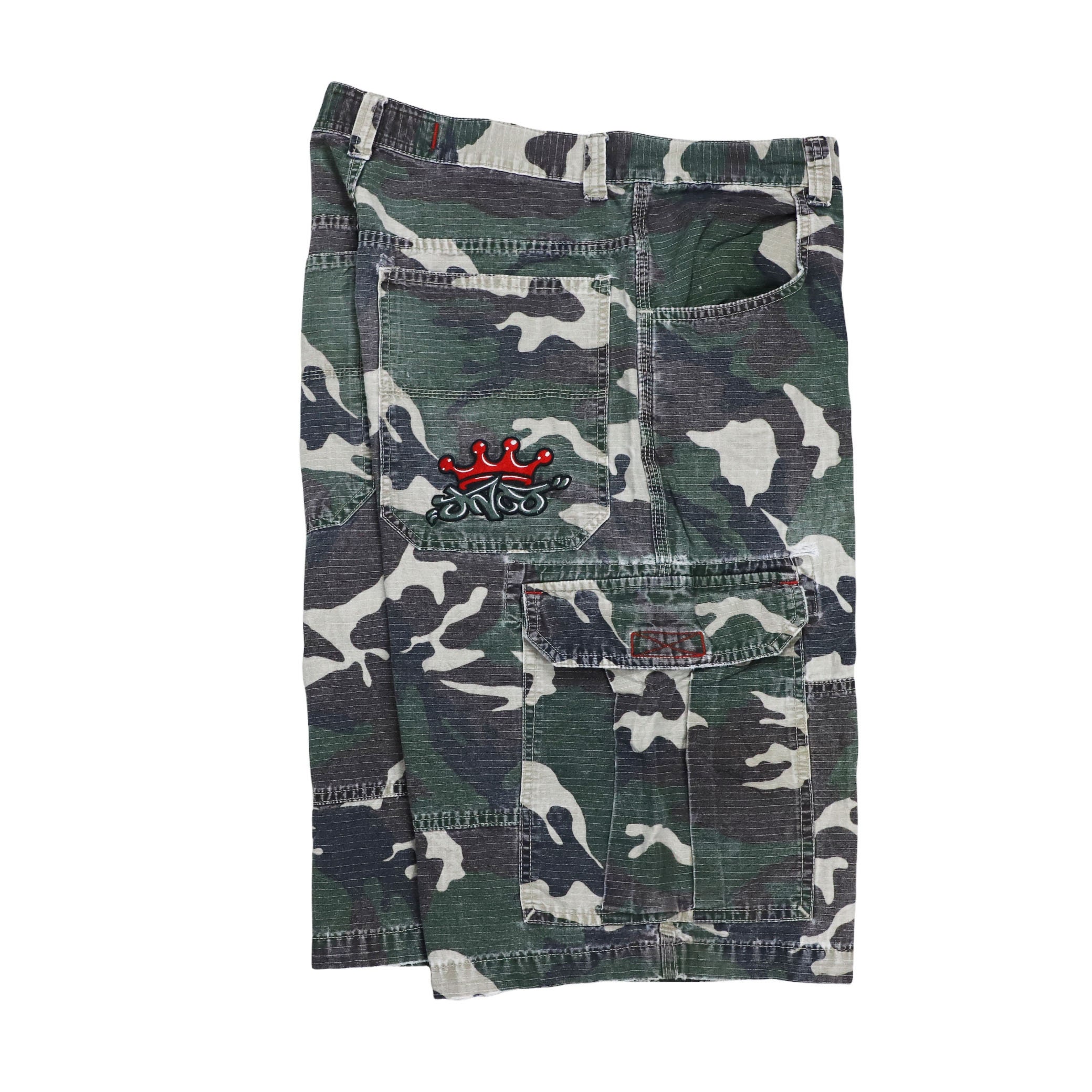 Vintage JNCO JEANS Camo Shorts Size 32 in , 90s Hip Hop