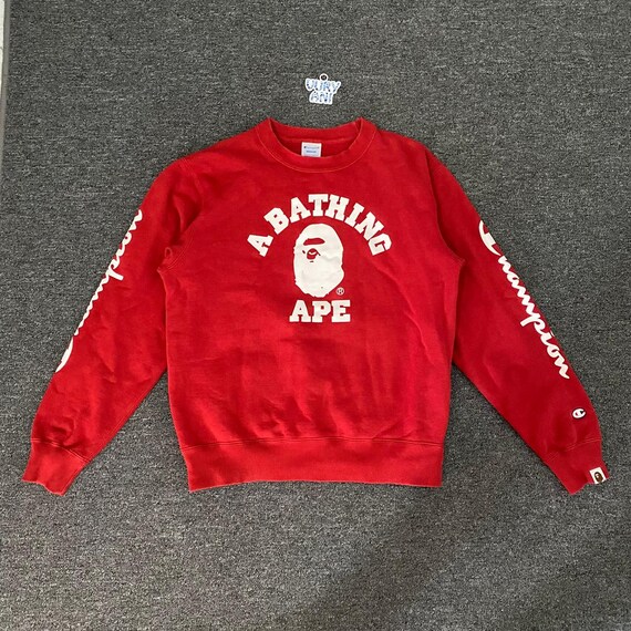 お歳暮 2025 Bape X Champion College Sweatshirt - Etsy トップス
