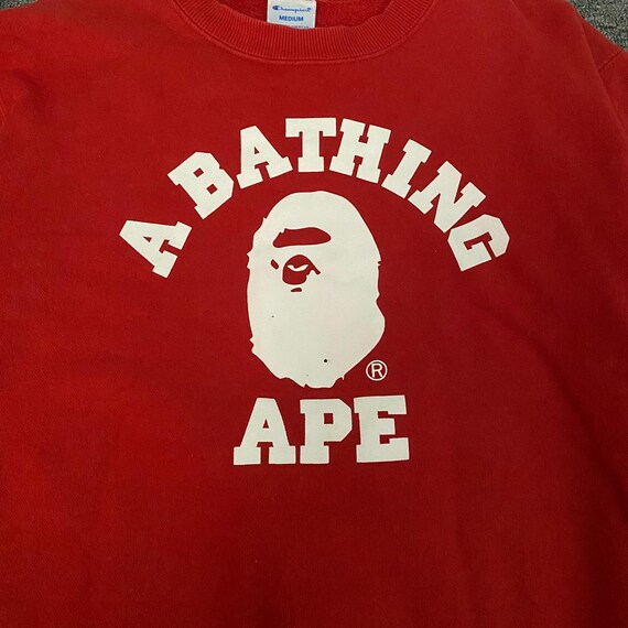 Bape X Champion College Sweatshirt - Etsy