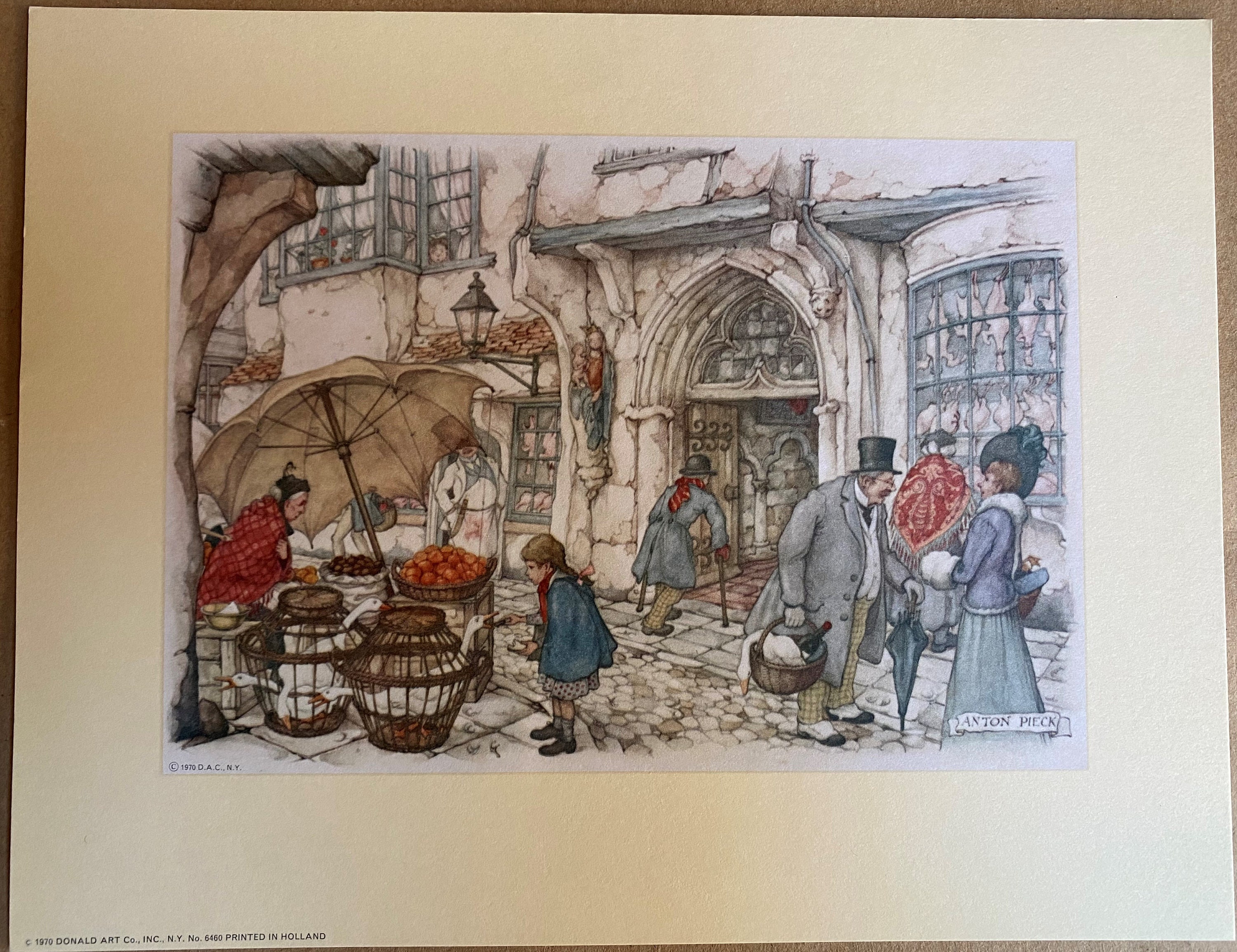 アントン・ペック『The Musical Evening』3Dアート Anton Pieck 3d Art - Etsy