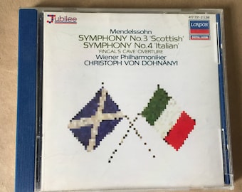 Mendeslssoh Scottish Symphony Italian Symphony Music CD Weiner Philharmoniker