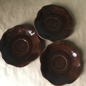 Metlox Poppytrail Lotus Brown Saucers Lotus Replacement Saucers Sold as Each