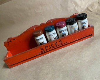 1950s Vintage Spice Rack Made in Japan Ceramic Shakers