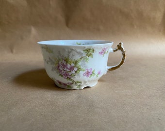 Elite Works Limoges Tea Cup Lavender Flowers No Saucer
