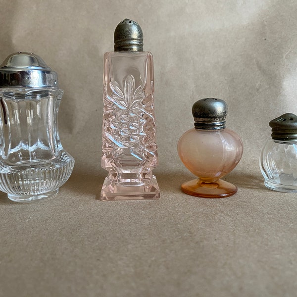 Choice of Individual Glass Salt Shakers Replacement Salt Shakers