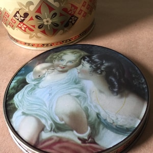Vintage Thorne&#39;s Toffee Tin Box Pretty Girls Tin Renoir Style