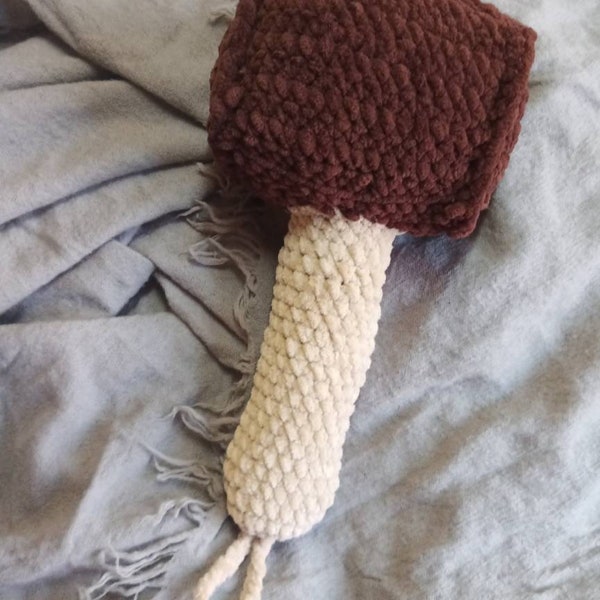 Hammer of Thor Big crochet rattle 1 pc, Toddler Viking gift, Natural plush eco, Baby gym toy, 1st Baby personalizable gift, Fluffy & Soft