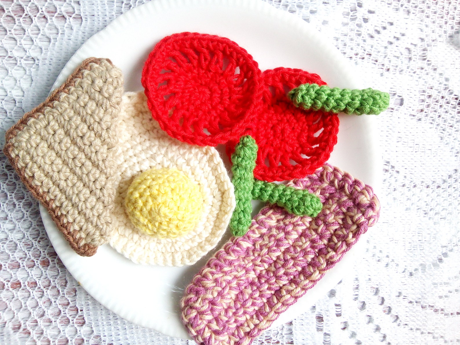 Breakfast Play Food Set Toddler Girl Playing Quiet Toys Etsy