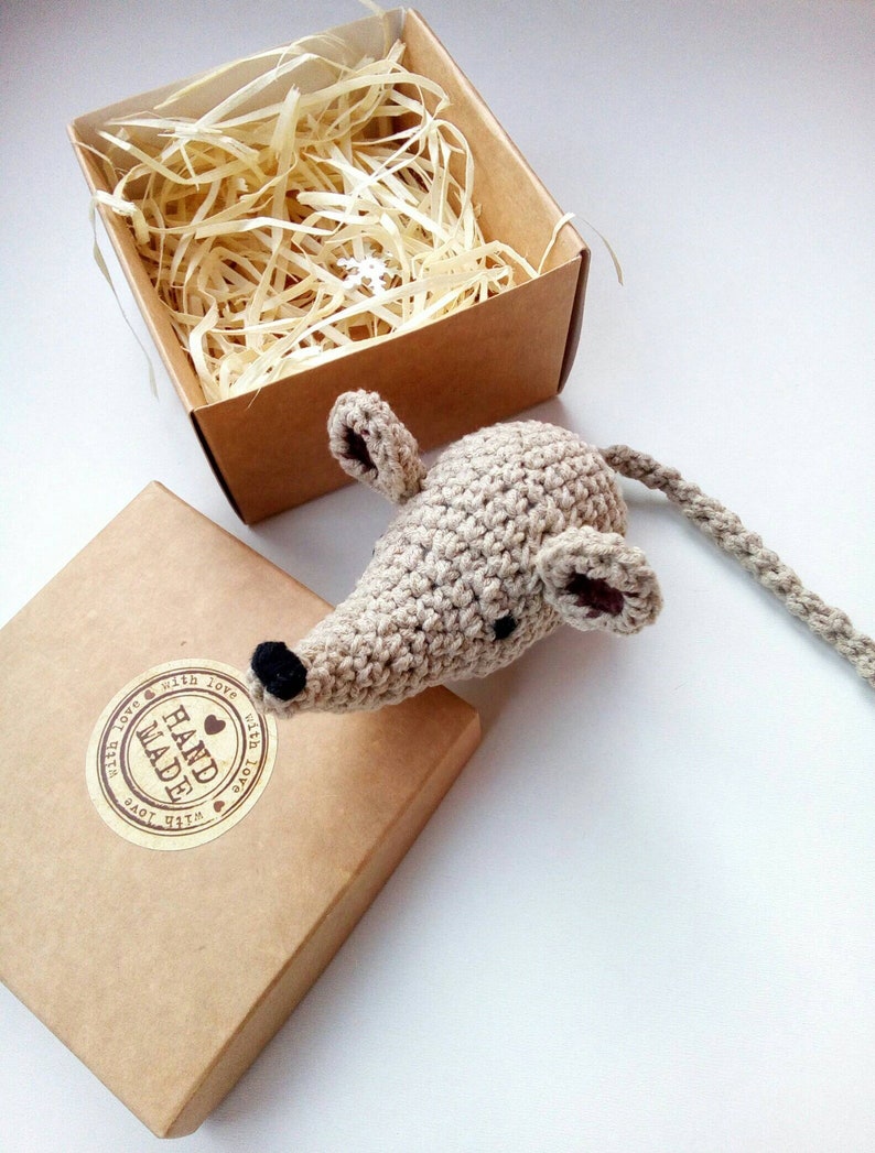 Cat Toy Mouse Plushie Crochet Mice Toy Softie Knit Toy Etsy