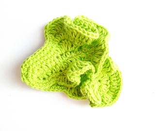 Laitue crochet légumes, Faire semblant de nourriture, activités naturelles pour tout-petit, Salade de jouets en coton biologique laisse tricoté jeu de cuisine nourriture bébé cadeau végétalien