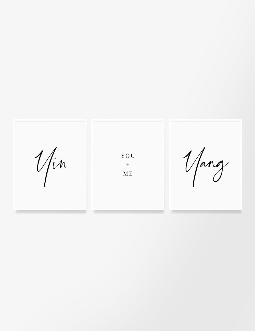 Soulmate Yin Yang Love Quotes Yin And Yang. You And Me. Set Of 3 Printable Wall Art Quotes. | Etsy Norway